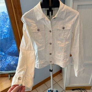 The Limited White Jean Jacket